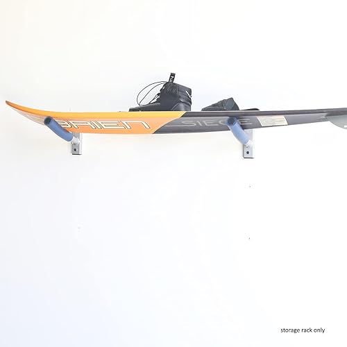 Vista 2 de SPAREHAND Single Rack Wall Mount - Storage Rack for Surfboards, Wakeboards, and Skis - Garage Storage Rack and Wall Hanger