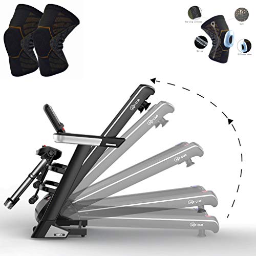 Image of Electric Treadmill for Home Gym Foldable Exercise Motorised Running Machine Equipment Noise Reduction with Auto Incline