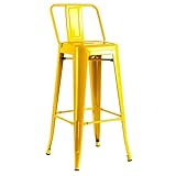 Material: Acero reforzado regalosMiguel - Taburetes Altos - Taburete Torix Respaldo - Amarillo