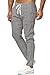 Produktbild Redbridge Chino-Hose für Herren Freizeithose kariert mit Gummibund Jogg-Pants Casual Grau L