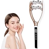 Gesichtsmassagegerät – Radiofrequenz Gesichtspflegegerät-3 Farben LED Licht & 9 Klassen EMS,3 Modus V Shape Face Gerät, für Doppelkinn entferner Hautstraffung & Verbesserung des Hautbilds