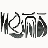 CUSTOM SEAT.JP 鎧 YOROI 23SLX DC 用 カスタムデカール キズ防止 傷保護 ベイトリールカスタム (ブラック（左ハンドル用）)