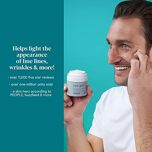 Baebody Eye Gel for Under and Around Eyes to Smooth Fine Lines, Brighten Dark Circles and De-Puff Bags with Peptide Complex and Soothing Aloe, 1.7 Fl Oz