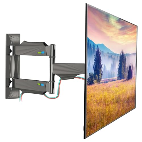 TV Wall Mount Full Motion TV Ceiling Mounts Wall Bracket for Most 32-60 Inch TV/Flat Screen/LED/LCD/Monitors Swivel TV Mount Stand With Articulating Arms Rotating Max VESA 400x400mm up to 70lbs