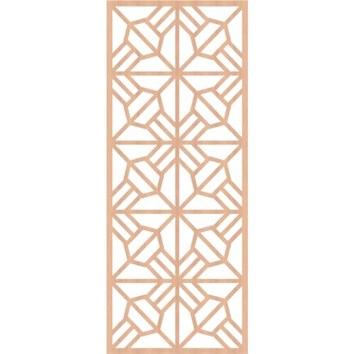 Image of Auburn Decorative Pierced Fretwork Wood Wall Panels, 31 3 /8 inchW x 79 3 /8 inchH x 1 /4 inchT, Alder