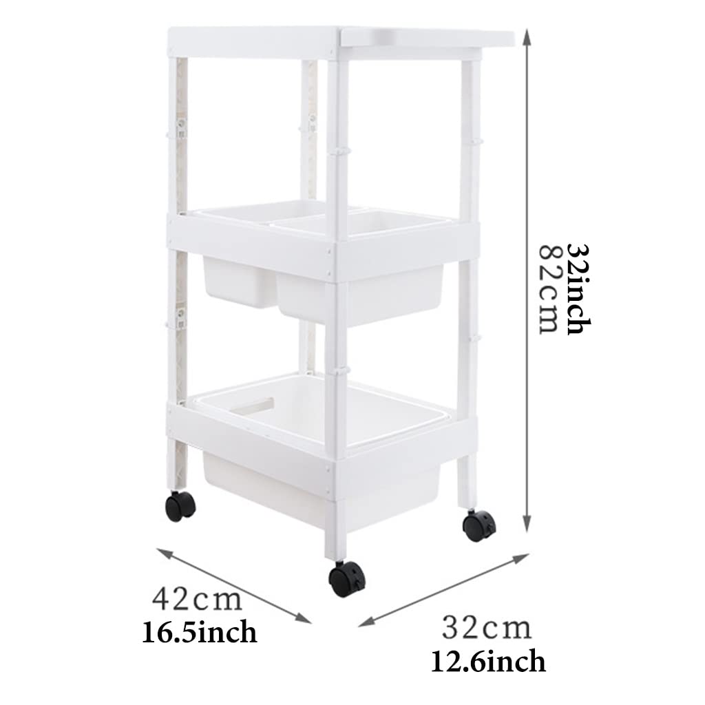 Carrello ripostiglio maniglia bagno cucina ufficio(3 Tier)