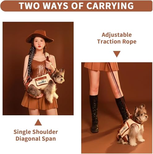 Wakytu Dog Lift Harness Dog Carrier Sling for Small Dogs & Cats,S - Image 3