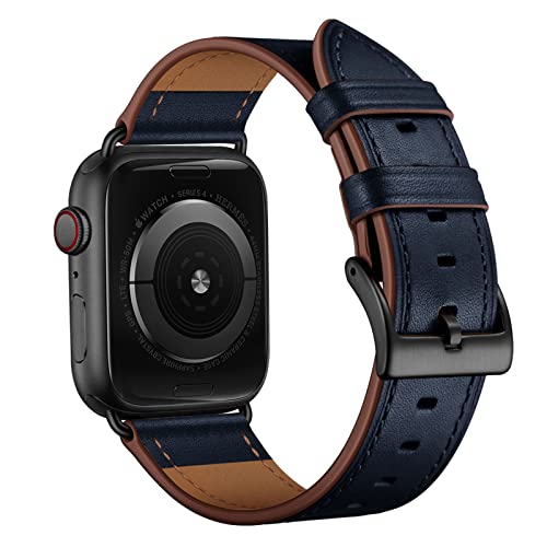 Bracelet Apple Watch cuir véritable 45mm 49mm 44mm iWatch Ultra Series boucle