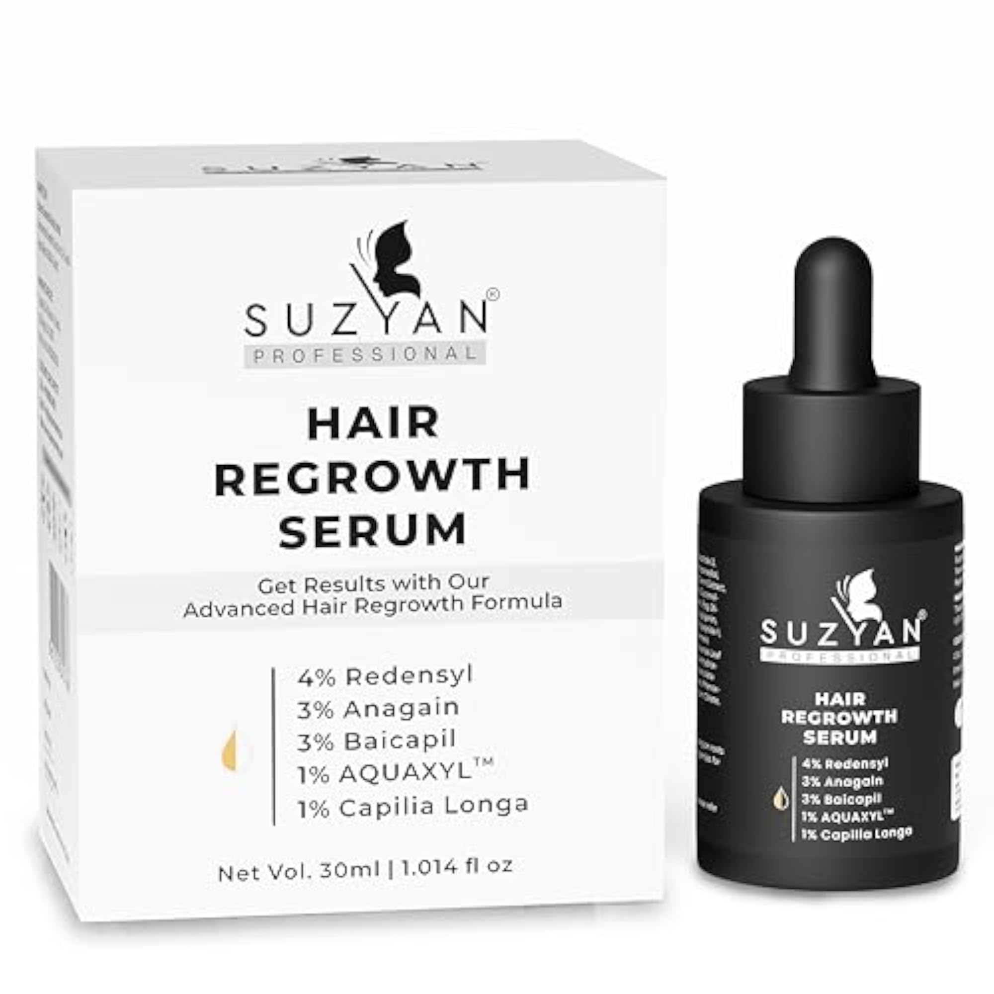 Hair Regrowth Serum with Redensyl & Anagain, 30ml
