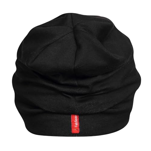 Image of FabSeasons Cotton Blend Slouchy Beanie and Skull Cap for Summer, Winter, Autumn & Spring Season, Can be Used as a Helmet Cap Too
