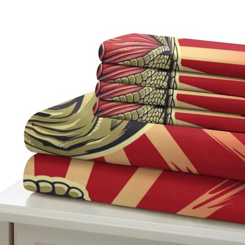 Housse de couette dinosaure 3D 220x240 cm en microfibre douce avec 2 taies d'oreiller pour lit King - 6