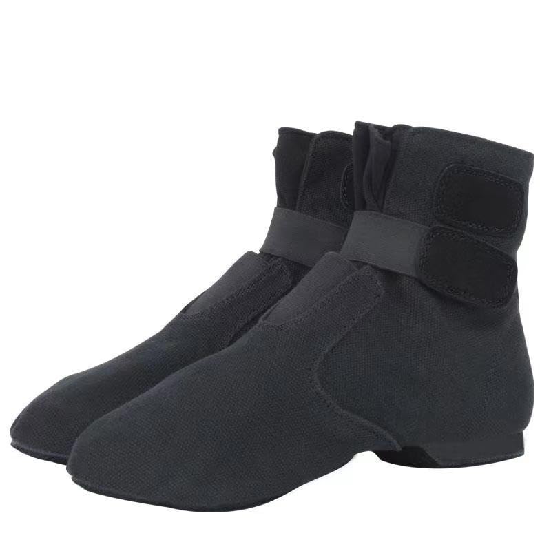 Canvas Jazz Shoes for Women/Girls/Men Unisex Ballet Jazz Practicing Dance Boots with Elastic - Main Image