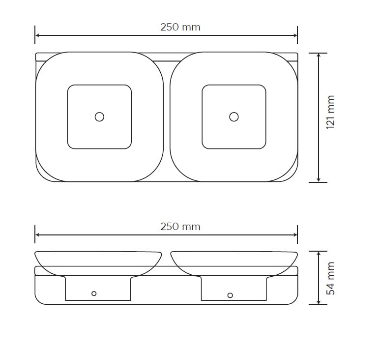 1 Set of SOAP Dish Bathroom Accessories, Ceramic Bathroom SOAP Dish with Screws Wall Mounted White 1