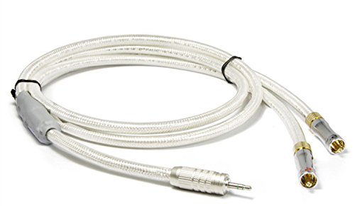 Câble HIFI adaptateur audio 3,5 mm à 2 RCA Gowe éliminer les bruits parasites de votre son 2m