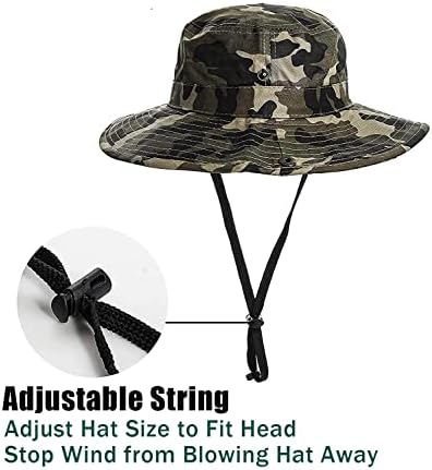 Sun Hat Bucket-Boys-Camouflage Hats Fishman Cap Packable