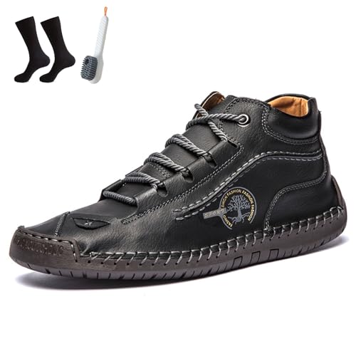 Zenfaze Orthopedic Shoes for Men, Handcrafted Retro Pigskin Boots, Slip On Orthopedic Hiking Sneakers