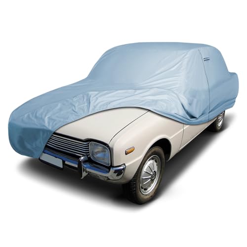 Image of iCarCover Premium Car Cover for 1970 Mazda 1200 Heavy Duty Waterproof All-Weather Automobiles Custom Fit Indoor Outdoor UV Snow Protection Covers with Straps and Bag