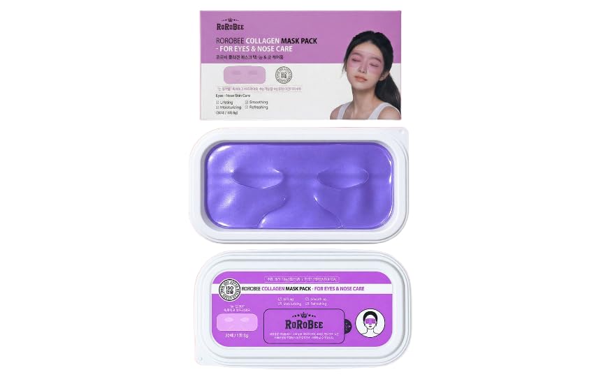 Oversized Eye Patches 30ct, Collagen Hydrogel for Wrinkles Eyes