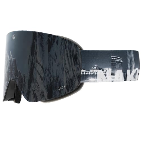 NAKED Optics Skibrille Männer, Ski Brille Frauen, Snowboardbrille (TROOP EVO City, ohne Schlechtwetterglas)