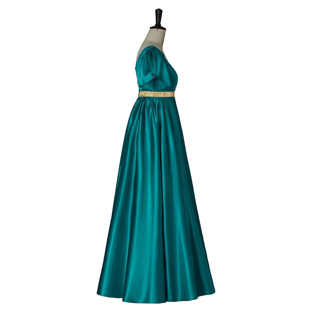 kinstell Vestidos de regencia para mujer, vestido de satén vintage de los años 1800, vestido de fiesta de té victoriano