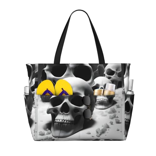 Grand sac fourre-tout d'été 45x38x17 cm avec volume XXL et imprimé tendance