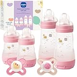 MAM Gift Set, Best Pacifiers and Baby Bottles for Newborn Breastfed Babies, 