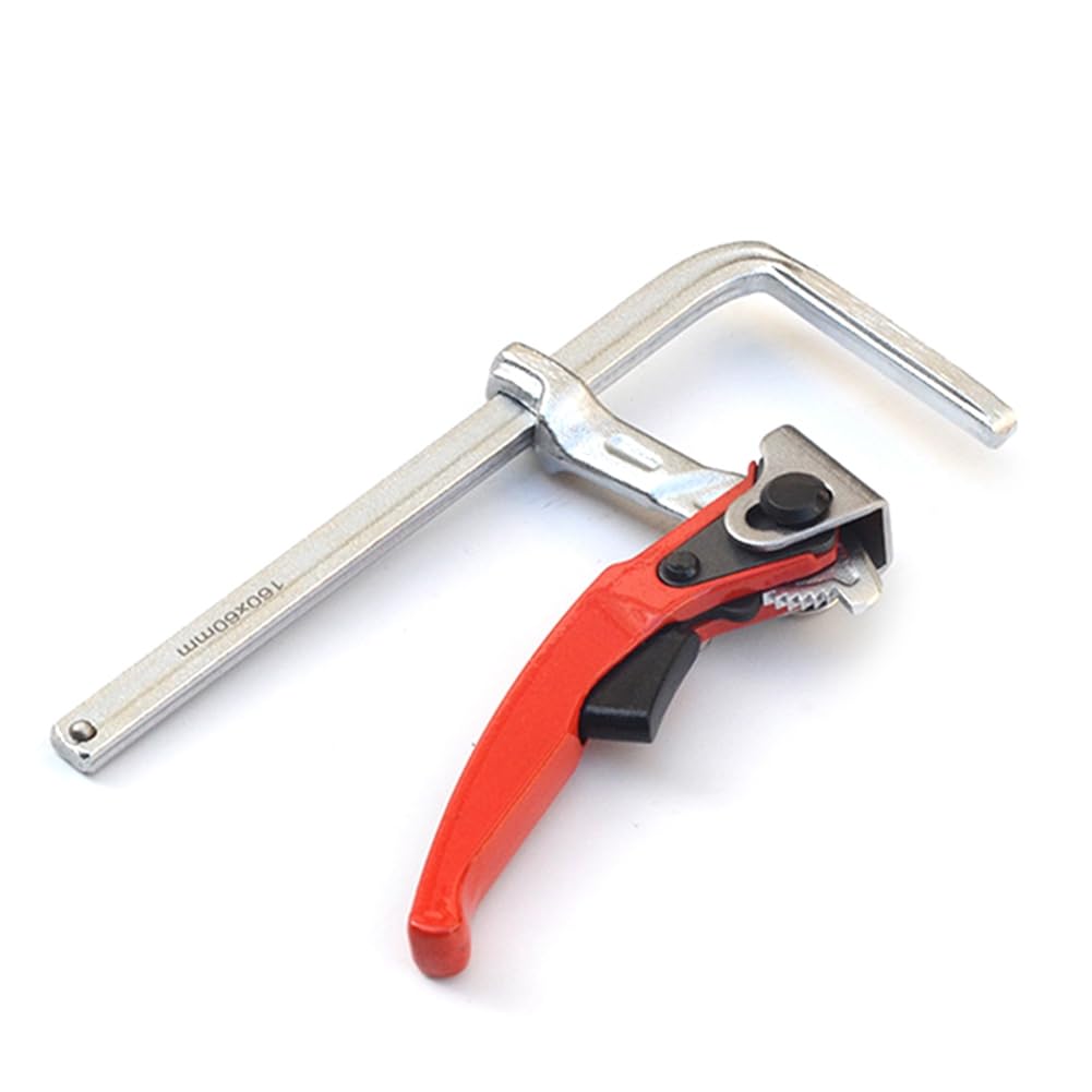 IJSDNVJNDX 160x60mm Quick Guide Rail Ratchet Clamp Woodworking F Clamp Quick Clamping for Guide Rail System Hand Tools