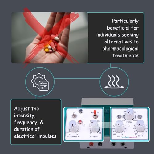 Image of Tens And Muscle Stimulator Combo Electro Therapy Mini Muscle Stimulator Tens Machine for Physiotherapy for Back Pain Relief with One Year (Electrode Pads)