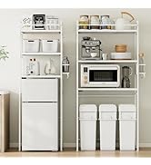 冷蔵庫上ラック キッチンラック ゴミ箱上ラック 幅56-85.5cm伸縮可能 Amazon.co.jp: Bmhlinyi 冷蔵庫上ラック キッチンラック ゴミ箱上