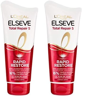 L’ORÉAL PARIS - Après-Shampooing Intensif - Cheveux Abimés - Soin Réparation Intense -...