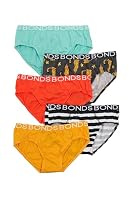 Bonds Boys' Underwear Brief, Party Hat Tiger (5 Pack), '14/16