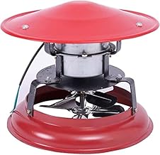 YIHANSS Ventilador de Chimenea, evacuador de Humo de Chimenea de 100 W/120 W, Ventilador de Chimenea para Estufa de leña, Azul, 100 W (Color: Rojo Rojo, tamaño: 120 W)