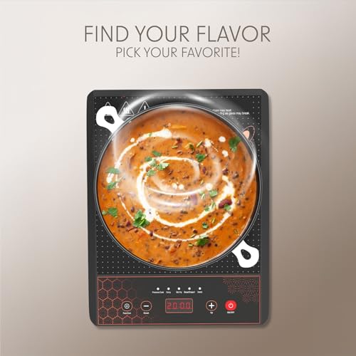 Image of CELLECOR ICT02CE 2000 Watts Induction Cooktop with Auto-Switch Off | 5 Preset Modes | Soft Push Button Control | Overheat Protection | Frameless Operation | Easy-to-Clean- Surface |1-Year Warranty