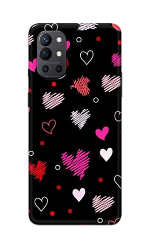 Image of PRINTFIDAA Vibrations of Love Hard Back Cover for OnePlus 9R Back Cover -(P6) KAT1009