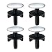 Feliciay - 4 copri foro per lavello da cucina, per lavello e rubinetto, tappo in metallo, per cucina e bagno (acciaio inox, diametro 4,8 cm)