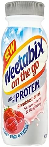 Weetabix On The Go Strawberry & Raspberry Protein Drink 275ml - Pack of 6