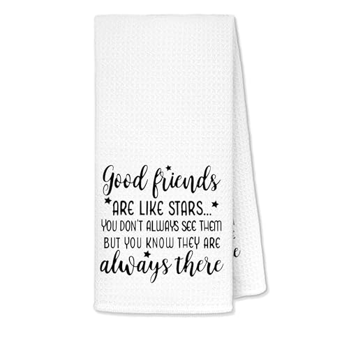 Inspirational Kitchen Towels with Star Quote Design