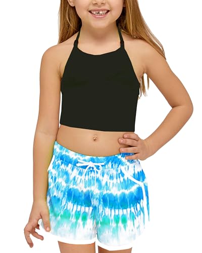 Image of Deerose Kids Hawaiian Swim Board Shorts Quick Dry Active Swim Trunk 5-14 Years