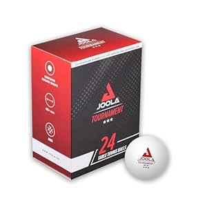 Balles De Ping-Pong Tournament 40+ JOOLA, Lot De 24 Blanches