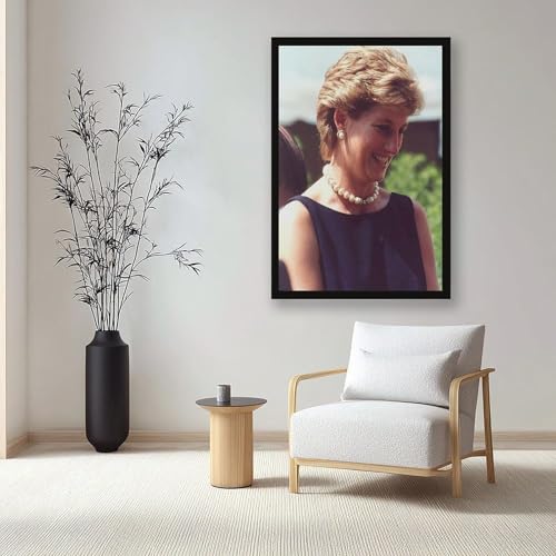 Impression sur toile Princesse Diana WCYB - Décoration murale avec cadre à suspendre 30x45 cm - 7