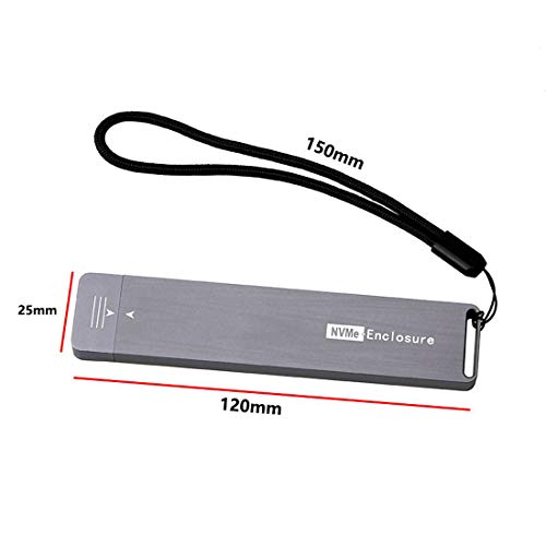 Caja externa USB 3.0 para SSD M.2 NVMe 4TB miniatura 4