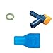 Michael Josh Bite Valve Replacement Mouthpiece Cover for Hydration Pack Bladder(4 Pack),1PCS 90 Degree and 1PCS Straight Shutoff with O-Ring and Tube for Water Backpack,Fit for Most Brands