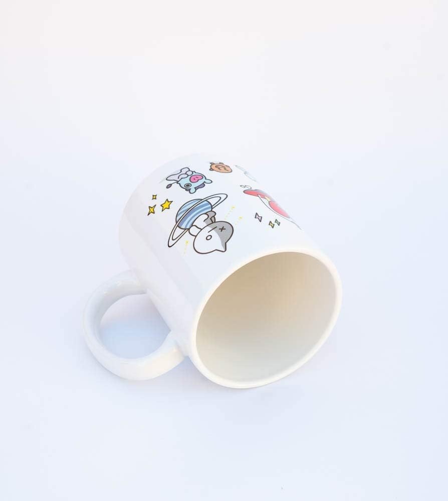 Grupo Erik BT21 Official Merchandise Characters Mug, 330ml, Ceramic