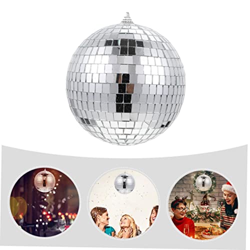 Adorno colgante para árbol de Navidad Holibanna, bola espejada reflectante para fiestas, bodas y celebraciones, decoración festiva para eventos navideños miniatura 6
