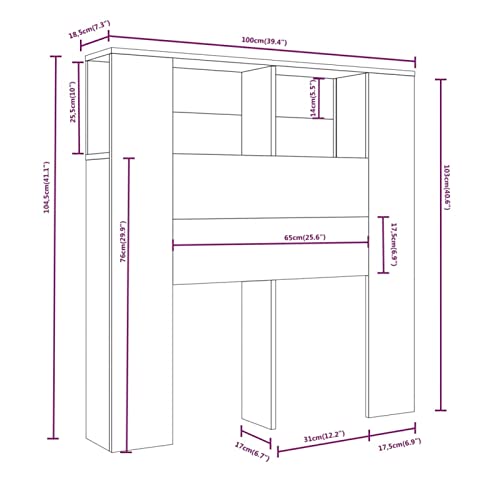 Planche de ciment grise 104,5 cm pour lit Single Size et studio - 3