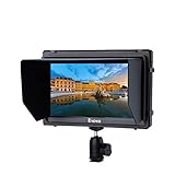 [Kamera-Zusatzfunktionen]: Eyoyo E7S integrierte Peaking- / Peaking-Farbe / Peaking-Level / False Color / Belichtung / Exposure-Level / Histogramm und Audio-Pegelmesser E7s, die mit den weltbekannten 4K / FHD-Kameramarken zusammenpassen, um den Kameramann beim Fotografieren zu unterstützen