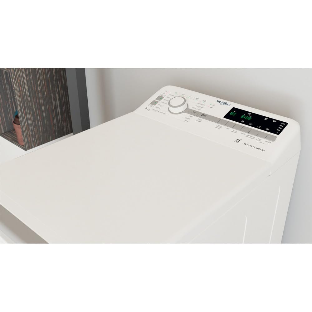 Whirlpool - Lavadora con carga superior TDLR 7231BS SPT, 7 kg, 1200 rpm, Blanco