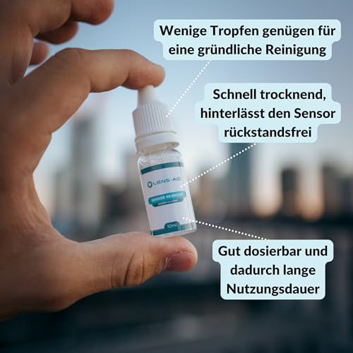 Lens-Aid Sensor Reinigung, Flüssigreiniger für Kamera-Sensoren (10ml Sensorreiniger)