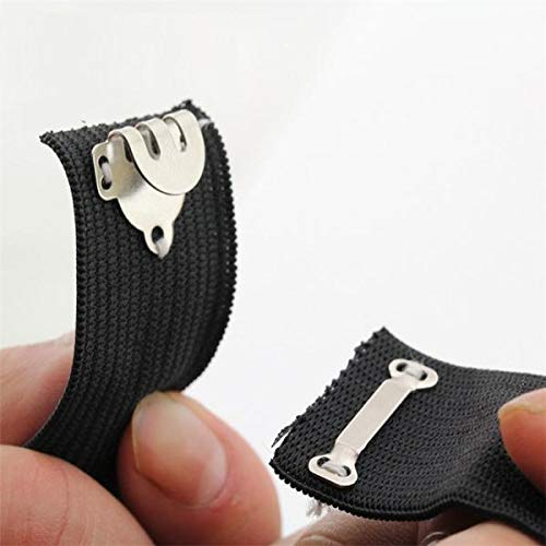 10 Sets Naaien Haken en Oogsluitingen voor Broek en Rok Zilver
