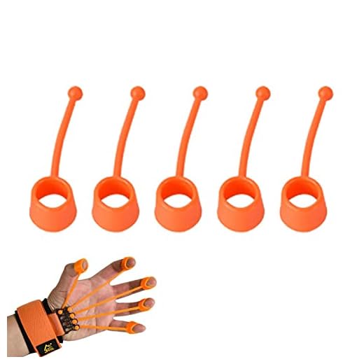 Ejercicio para los dedos y Fortalecimiento de las manos, Ejercitador de extensión de dedo 5 piezas, Camilla de dedo, fortalecimiento de la empuñadura para los dedos de ejercicio, mejora la fuerza